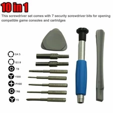 For Nintendo Switch SNES N64 NES Wii Triwing Screwdriver Repair Tool Kit 10 in 1