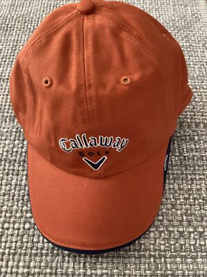 Callaway Golf Baseball Hat Cap Embroidered Logo Adjustable Orange