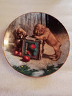 1987 Jim Lamb Double Take Puppy Playtime Plate-Cocker Spaniel River Shore