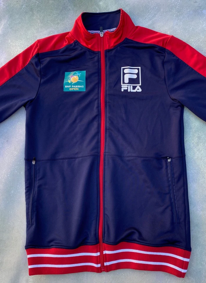 Lot of 2 Vintage File BNP Paribas Open Women's Track Jackets Size XXS. - Image 3 of 4