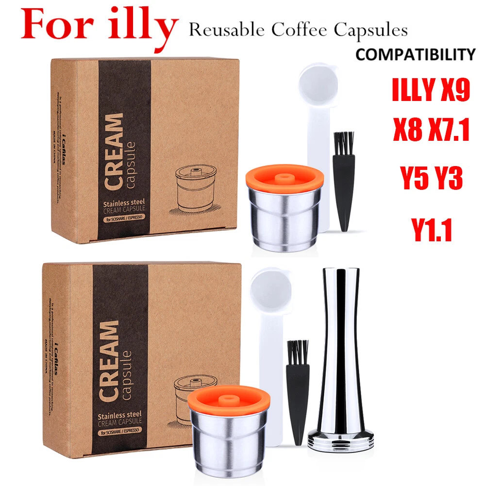 2PK Refillable Coffee Capsule Pod Expresso For Illy, 41 OFF