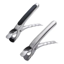  2 Pcs Kitchen Clips Hot Bowl Retriever Tool Pans Gripper Plate Dish