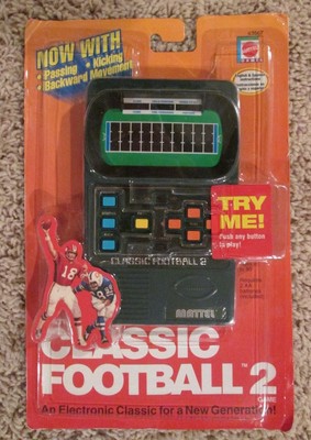 mattel classic football 2 game