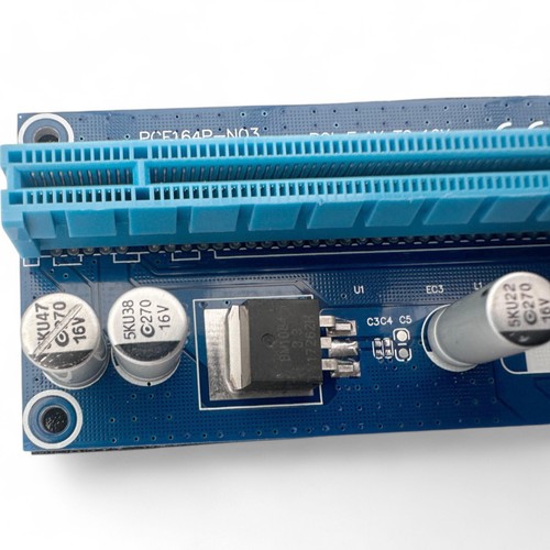PCI-e Riser Card VER009S PCIe 1X to 16X Extender Riser USB 3.0 Cable GPU Mining - Picture 11 of 13