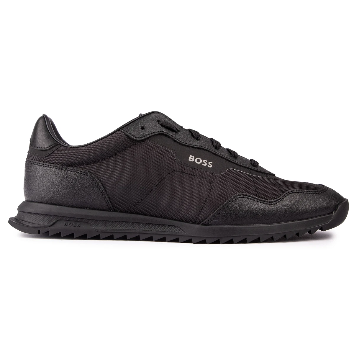 HUGO - Mixed-material trainers with faux-leather trims