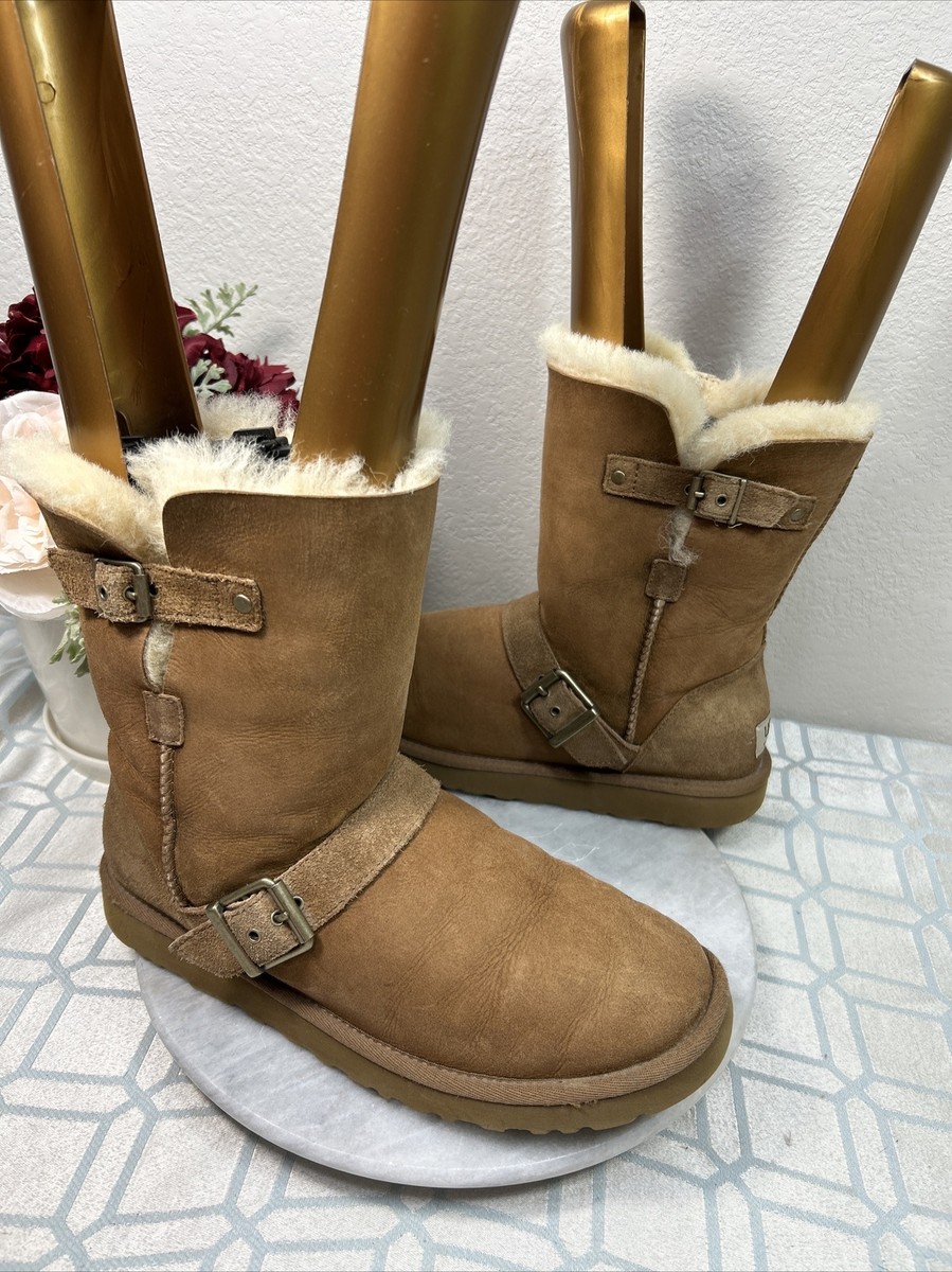 Ugg Australia Dylyn 1001202 Chestnut Brown Double Buckle  display picture 1