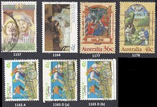 Australia 1989 Używany znaczek Michel nr 1157 1164 1165A 1165D 1177 1178
