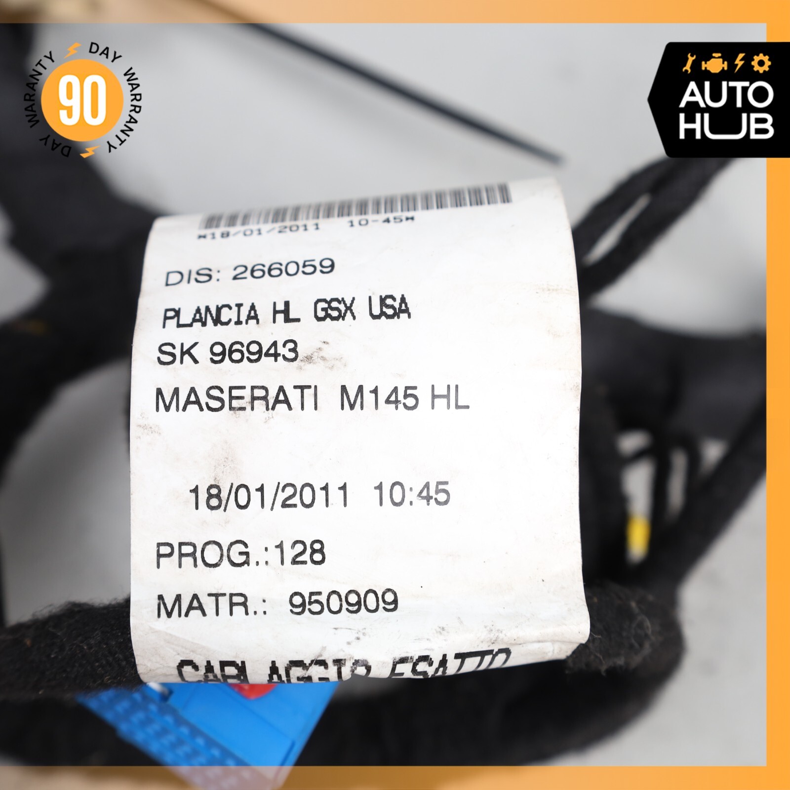 10-12 Maserati GranTurismo M145 4.7L Dashboard Dash Board Wiring Harness OEM 56k