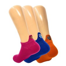 Dog Embroidered Cute Ankle Socks for Women 3 Pairs Novelty Low Cut Socks