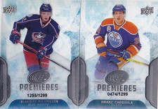 16-17 UD Ice Drake Caggiula /1299 Rookie Premieres Oilers 2016