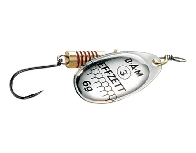 Блесна DAM Effzett FZ Spinner mit Einfachhaken Silber Gr 2 4g 2190₽