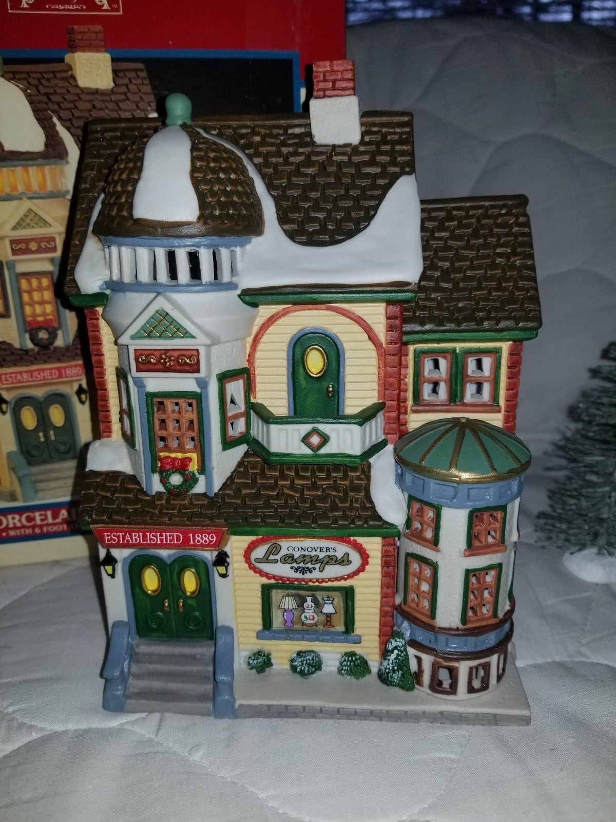Lemax Christmas Caddington Village Conover's Lamps Porcelain Lighted
