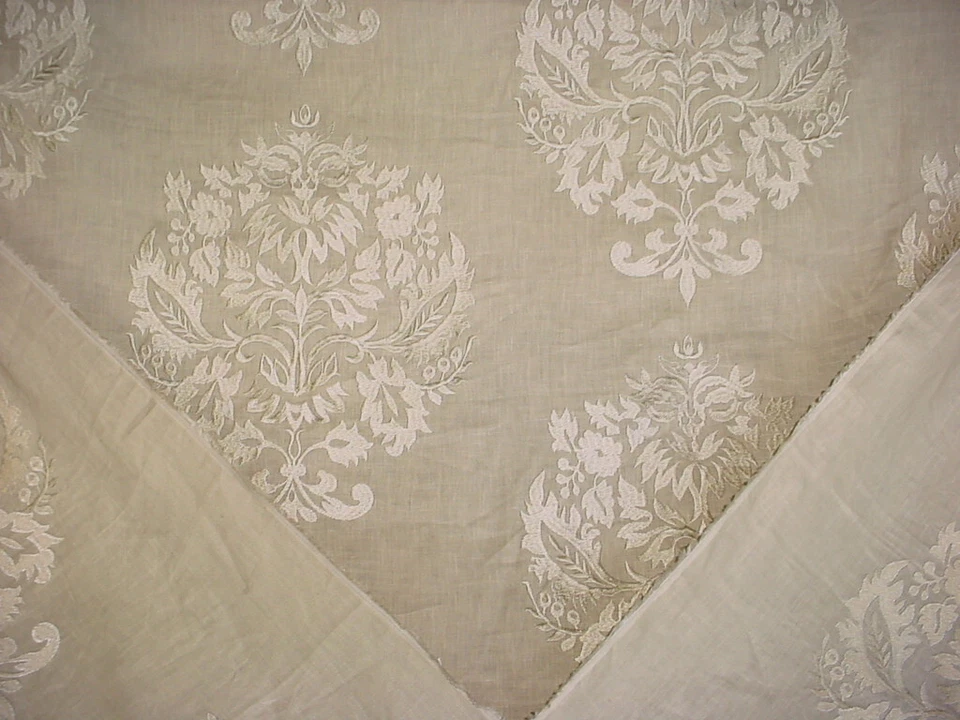 4-5/8Y Cowtan and Tout 11123 Hermitage Sand Damask Drapery Upholstery Fabric - Image 3 of 4