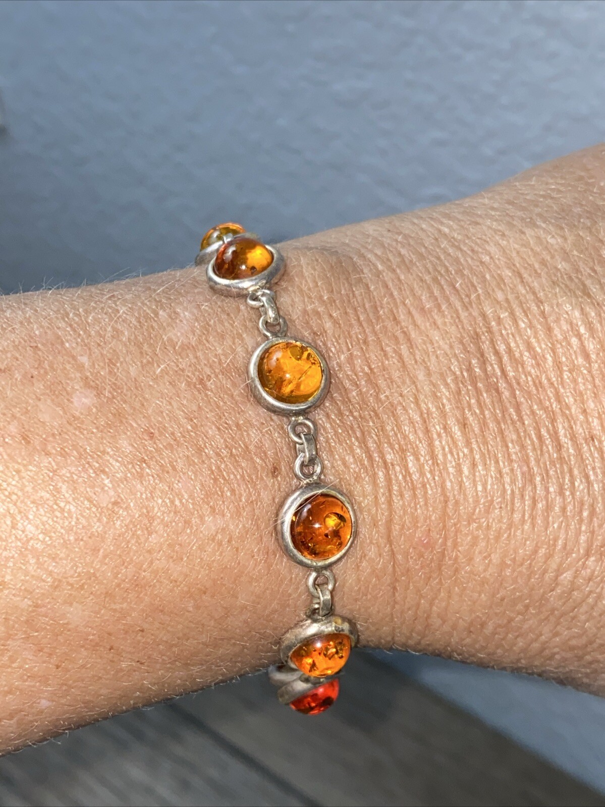 925 Solid Pure Sterling Silver Multicolor Baltic … - image 8