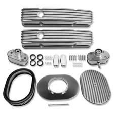 For Chevy Sbc 1958-1986 Polished Valve Covers 12 Air Cleaner Air Breather