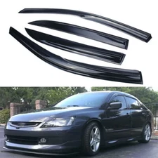 For 2003-2007 Honda Accord JDM Mugen Style Window Visors Rain Guards Deflectors