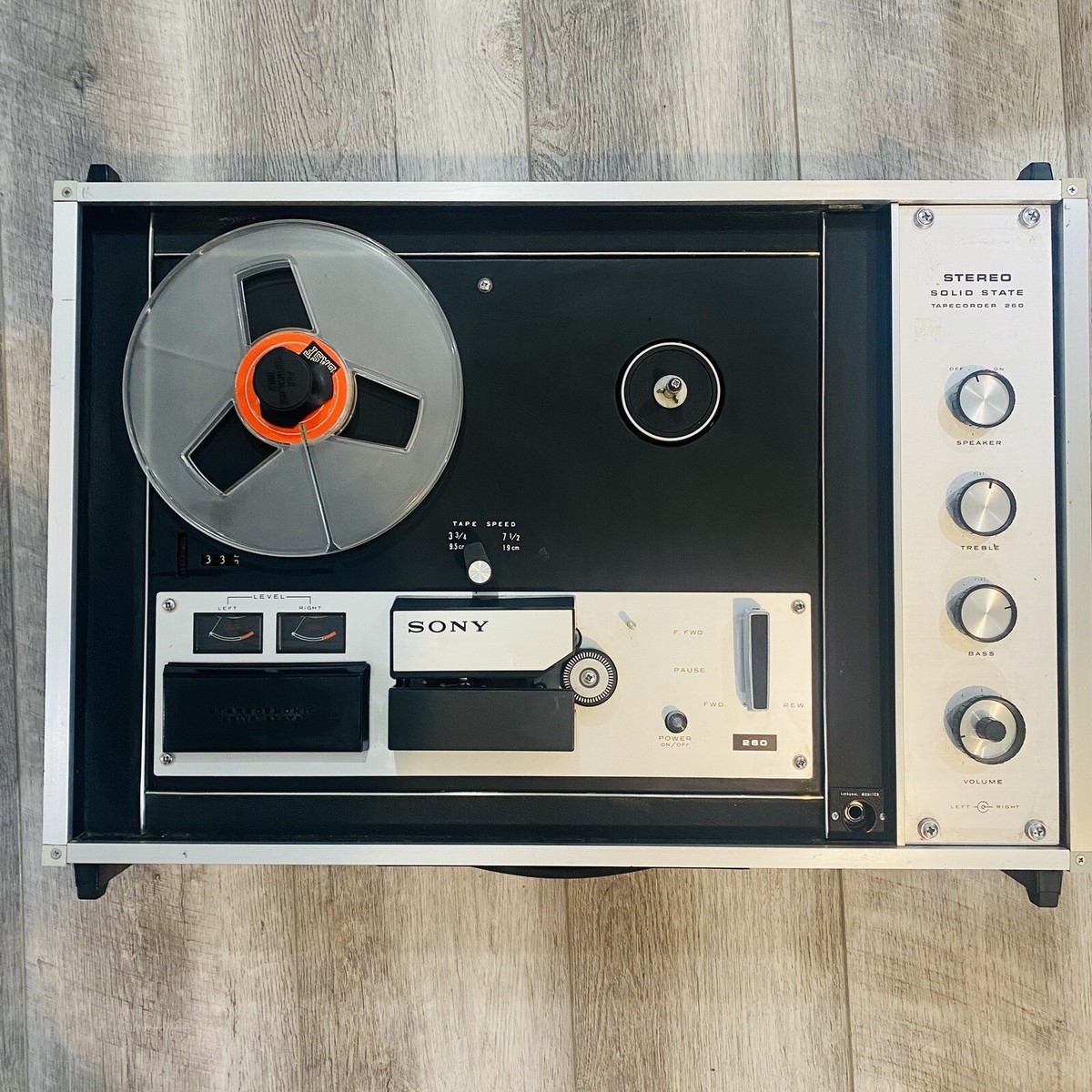 TAPECODER  TC6000　50年以上前。平成のお生まれの方は、これなあ～に？ Vtg Sony TC-260 Tapecorder Solid State Reel to Reel Stereo