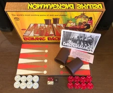 1973 PACIFIC GAME CO. DELUXE BACKGAMMON GAME Pleasantime 406 Complete