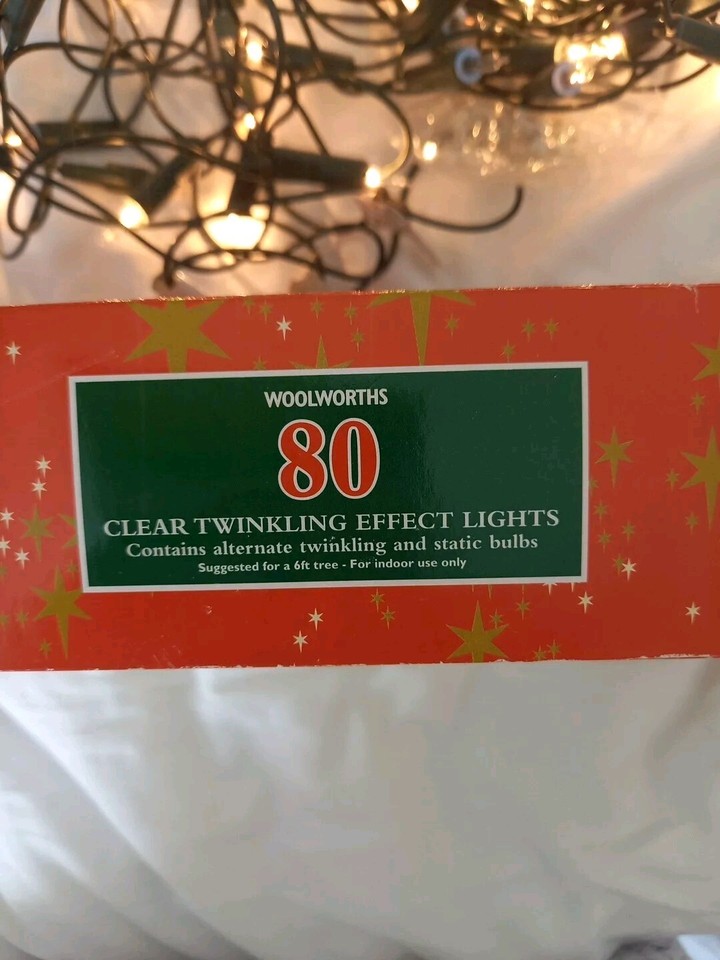Woolworth 80 Twinkling Christmas Tree Lights eBay