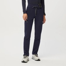 FIGS High Waisted Yola Scrub Pants   Womens Small   Navy