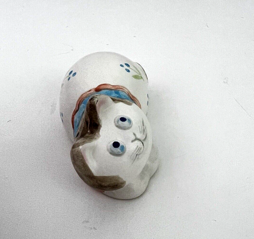 Vintage Ceramic Cat Potpourri Holder Figurine - Picture 3 of 8