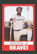 1980 TCMA Richmond BRAVES #22 EDDIE MILLER Richmond CALIFORNIA