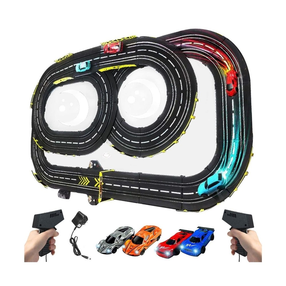 High-Speed Electric Slot Car Track Set for Kids Ages 6-12