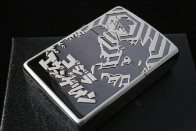 Zippo Godzilla Evangelion Silver Black Etching Limited Serial