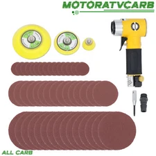 ALL-CARB Mini Air Sander 1/2/3 Inch Small Orbital Sander for Auto Body Work
