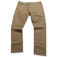 Hawks Bay USA Pants Mens 38/30 Tan Skinny Stretch Twill Casual Fit