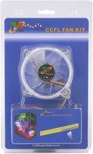 LOGISYS Computer CCF80GN 80mm Green CCFL Case Cooling Fan