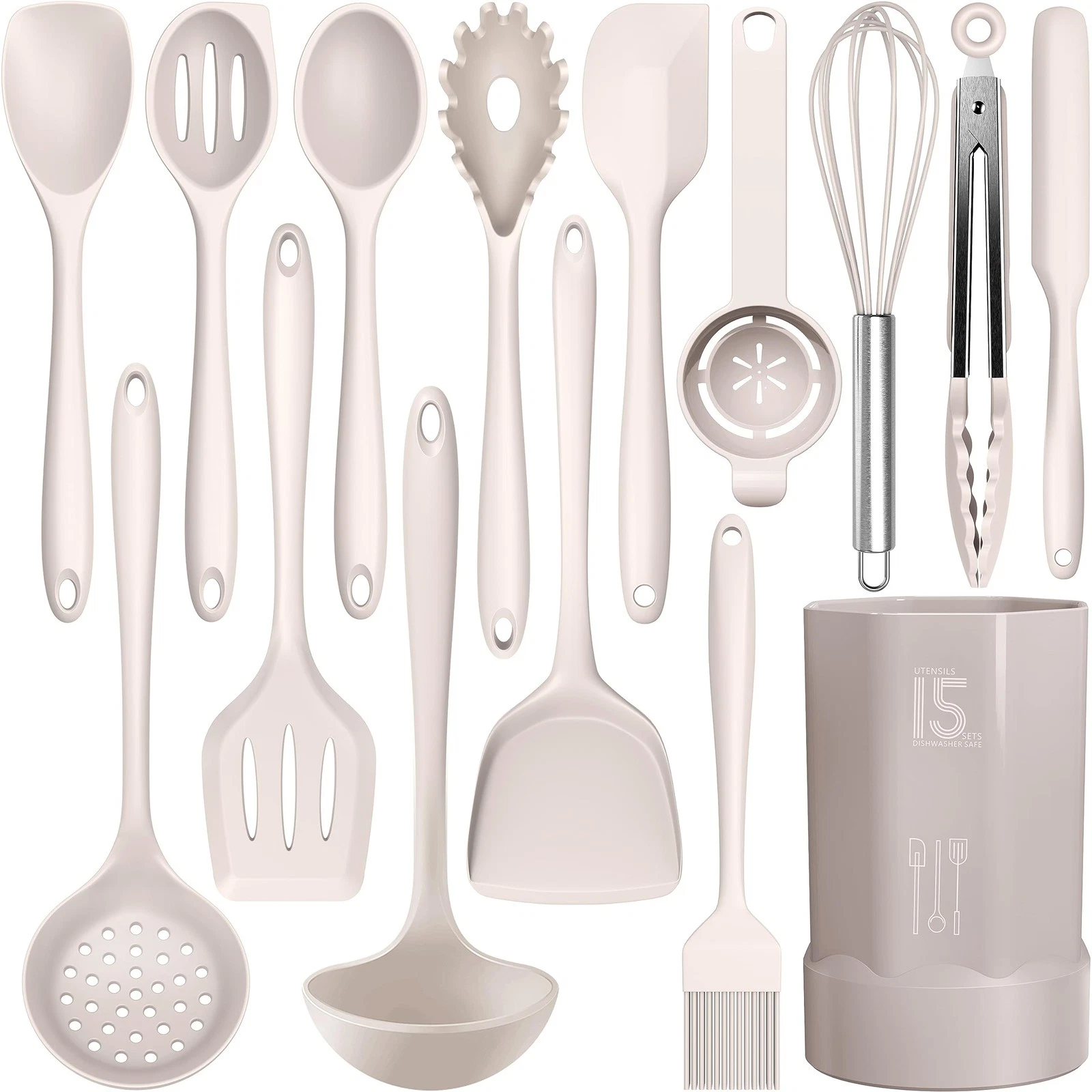 Silicone Cooking Utensils Set - 446°F Heat Resistant Kitchen Utensils,Turner ...
Opens in a new wind