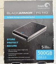 Seagate BlackArmor PS 110 500GB Portable External Hard Drive USB 2.0 Black