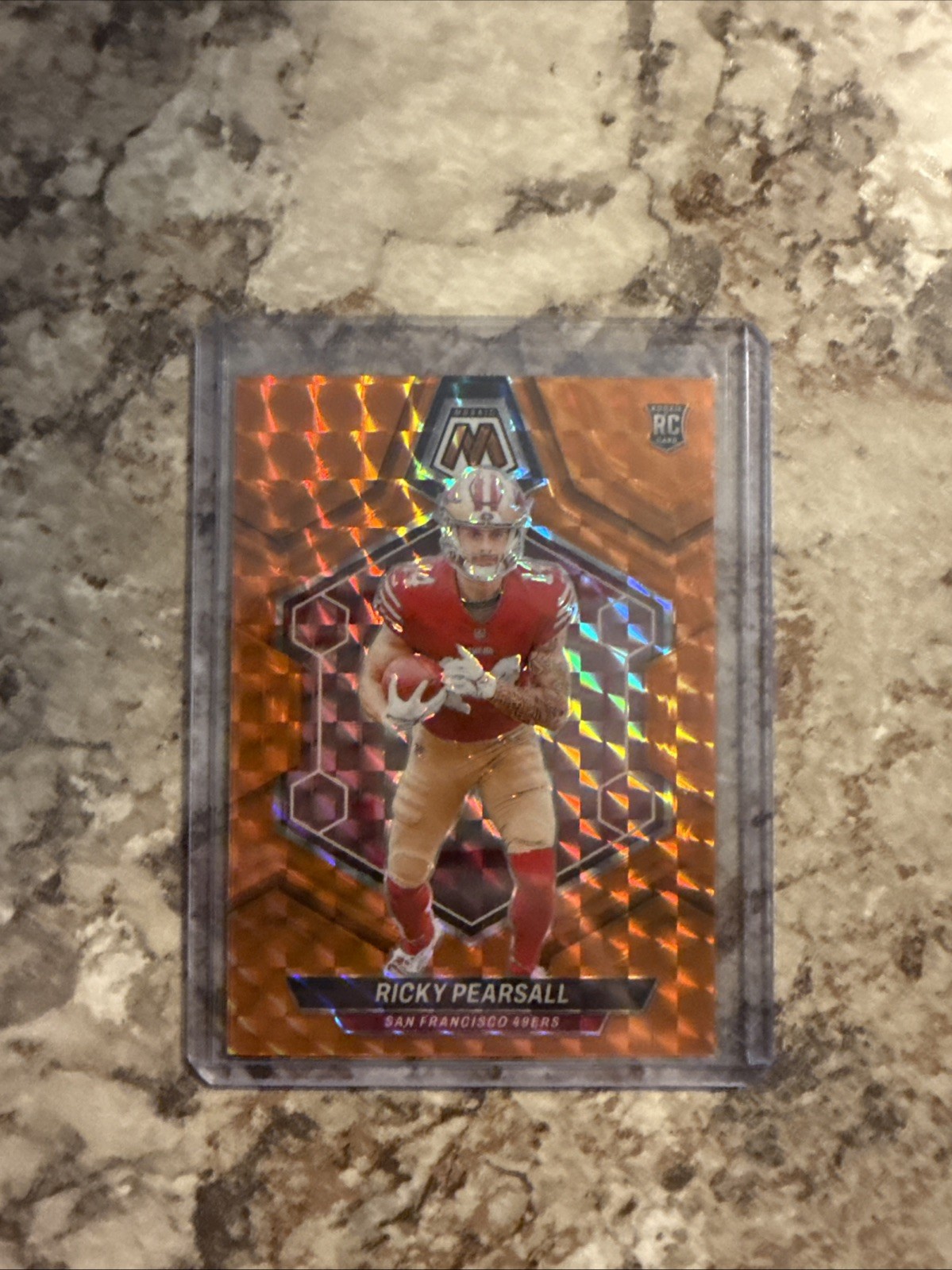 2024 Panini Mosaic - Rookies Orange Mosaic Prizm #331 Ricky Pearsall /199