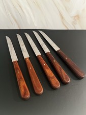 vintage 5 set of Craftsman steak knives, stai...