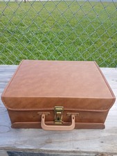 Cassette Tape Vintage Vinyl Covered Storage Case, 60 Space 2 Sided