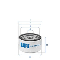 UFI 23.418.00 ÖLfilter FüR Alfa Romeo Dacia Jeep Lada Lancia Mitsubishi