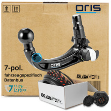 Für Seat Leon III Typ 5F/5F1 Oris Anhängerkupplung abnehmbar & 7poliger E-Satz