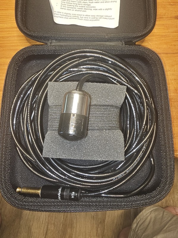 Aquarian Audio H1a-9 Hydrophone – 9m Cable –  – Exc.,  Pool Liner Leak Detector