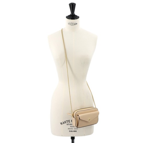 Gucci Jumbo GG Leather Mini Chain Shoulder Bag Unused Beige - Picture 9 of 9