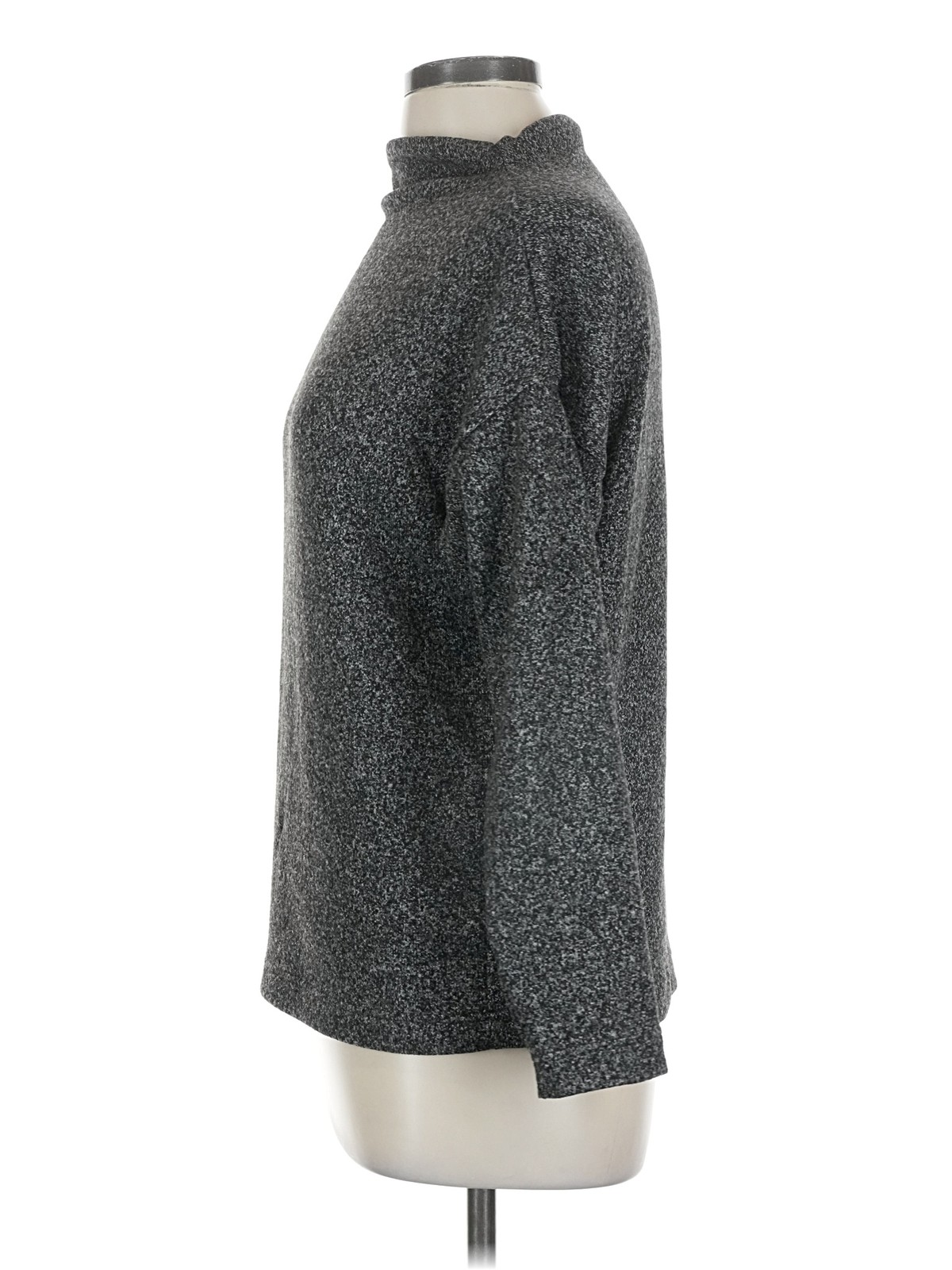Uniqlo Women Gray Turtleneck Sweater L thumbnail 4