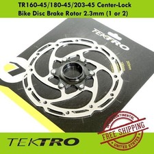 Tektro TR160-45/180-45/203-45 Center-Lock Bike Disc Brake Rotor 2.3mm (1 or 2)