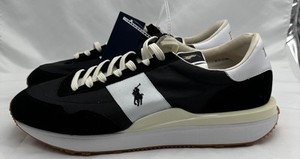 Polo Ralph Lauren Size 14M Train 89 Suede Sneaker Black/White/Gold Pony NWOB Polo Ralph Lauren Men main image 4