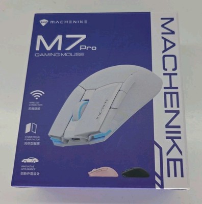Machenike M7 Pro Wired & Cable or Wireless w/USB Dongle Gaming Mouse White 3395