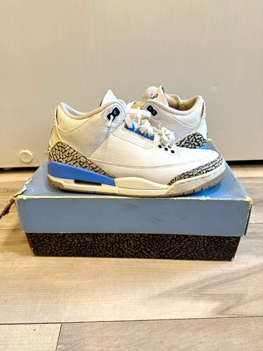 Jordan Air Jordan 3 Retro UNC White Valor Blue Tech Grey 2020 CT8532-104