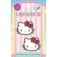 Hello Kitty Fabric Applique Patch Set of 2 Iron on Sticker 1.2x0.8 Inches