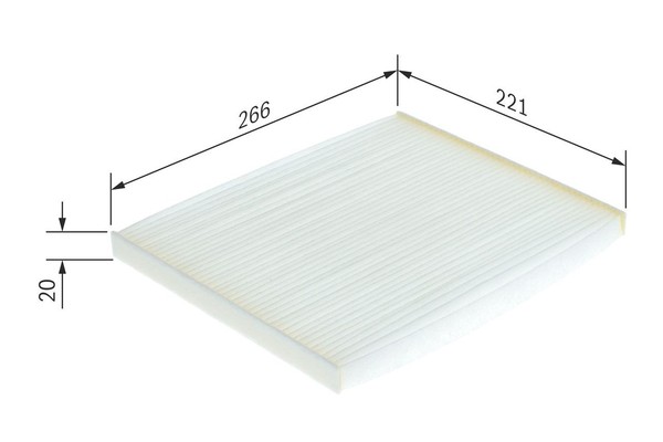 NEU - Bosch 1987432188 Filter, Innenraumluft FüR Abarth Alfa Romeo CitroËN-image
