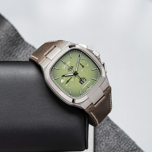 Glashütte Glashutte Original Seventies Panoramadatum 1-37-02-09-02-62 Green