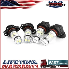 6xWhite LED DRL Driving Fog Light Bulbs Combo For 2007-2014 Cadillac Escalade
