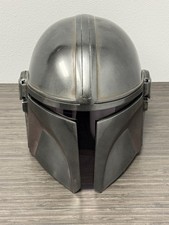ANOVOS Star Wars The Mandalorian Helmet Silver Beskar Adult Prop Cosplay USA